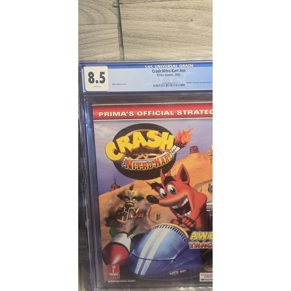 CGC-graded (8.5) 2003 Prima Official Strategy Guide for Crash Nitro Kart Book